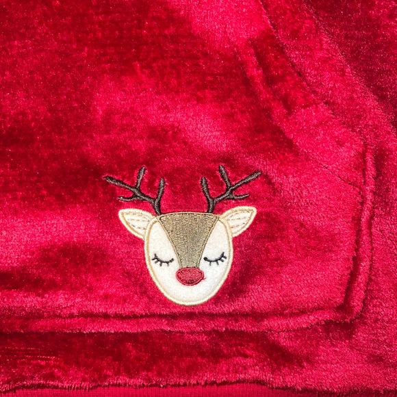 PLUSH LONG SLEEVE TOP AND PANTS PAJAMA SET - Picture 4 of 6